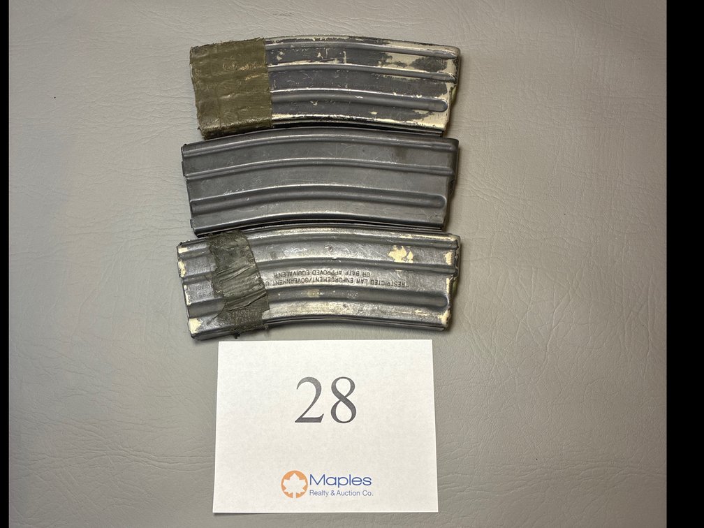 3 30 Round AR-15 Magazines 