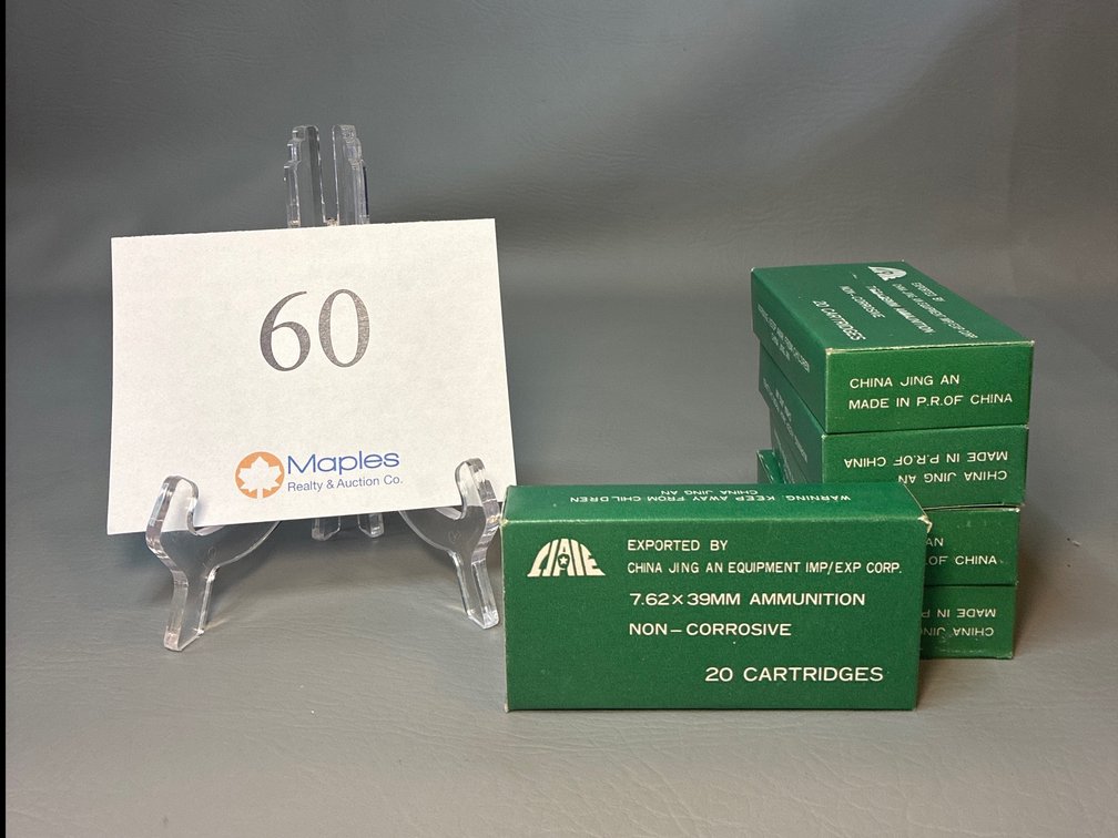 100 Rounds 7.62x39 MM Non-Corrosive 