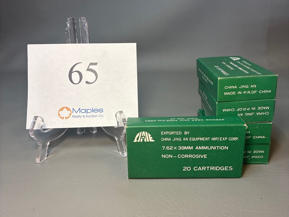 100 Rounds 7.62x39 MM Non-Corrosive 