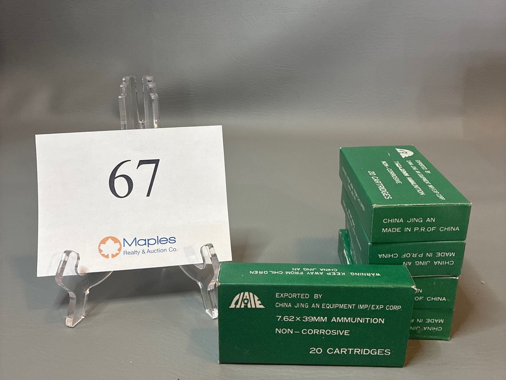 100 Rounds 7.62x39 MM Non-Corrosive 