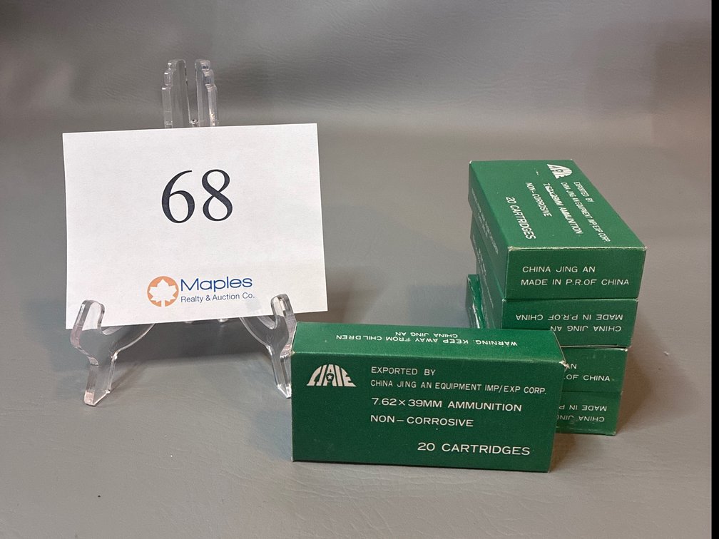 100 Rounds 7.62x39 MM Non-Corrosive 