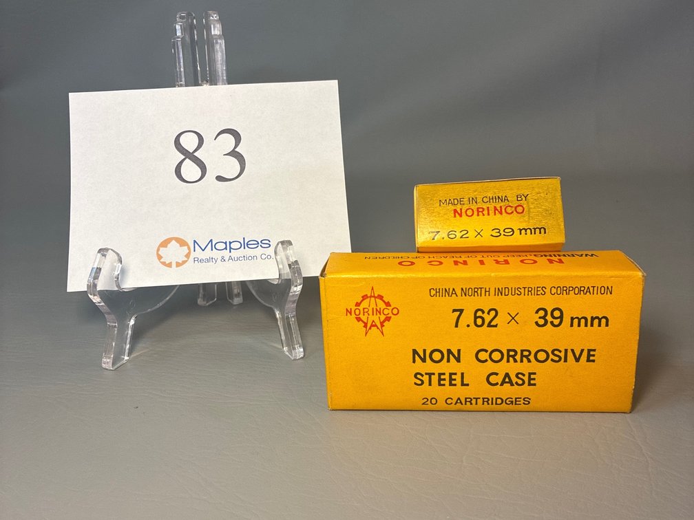 40 Rounds 7.62x39 Norinco Non Corrosive Steel Case 