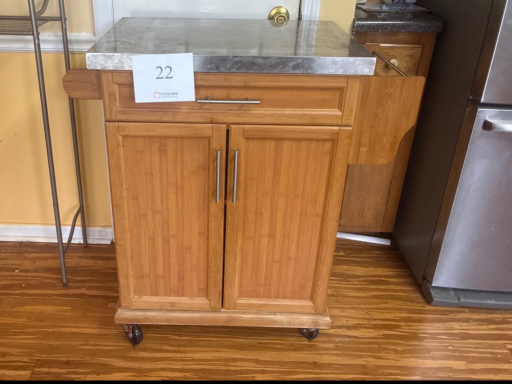 Rolling Kitchen Island 37x18x36
