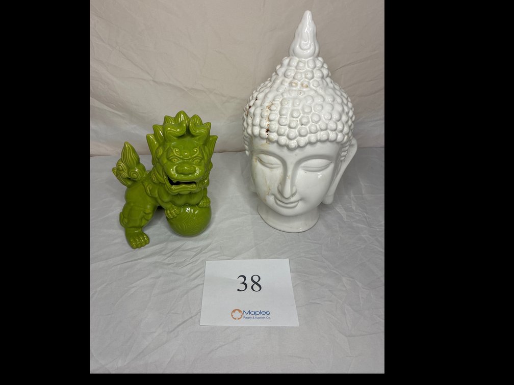 Chinese Foo Dog Buddha Head (Ceramic)