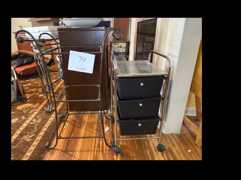 Plant Holder, Rolling Side Table