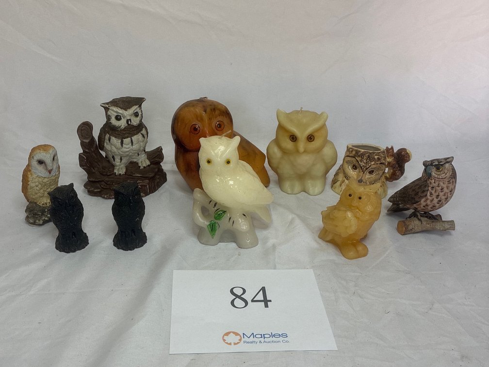 Antique Owl Figurines