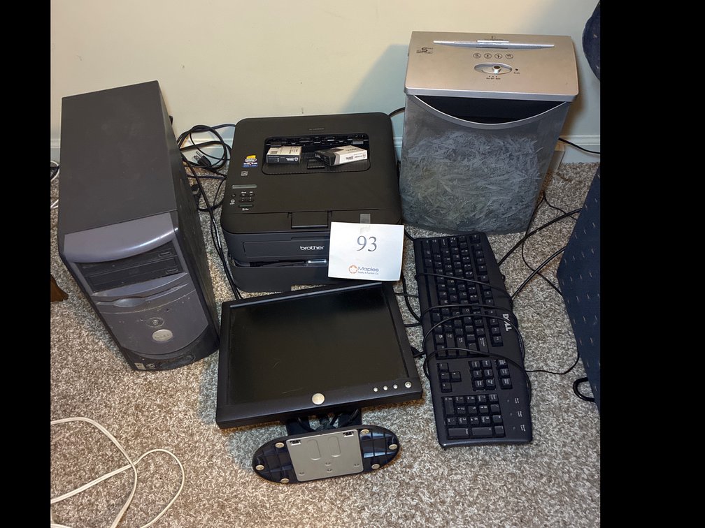 Dell Computer, Paper Shredder, Brother Printer