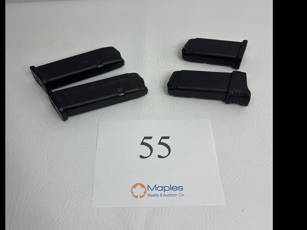.40 cal Glock Magazines, 2x 10 Rounds, 2x 8 Rounds