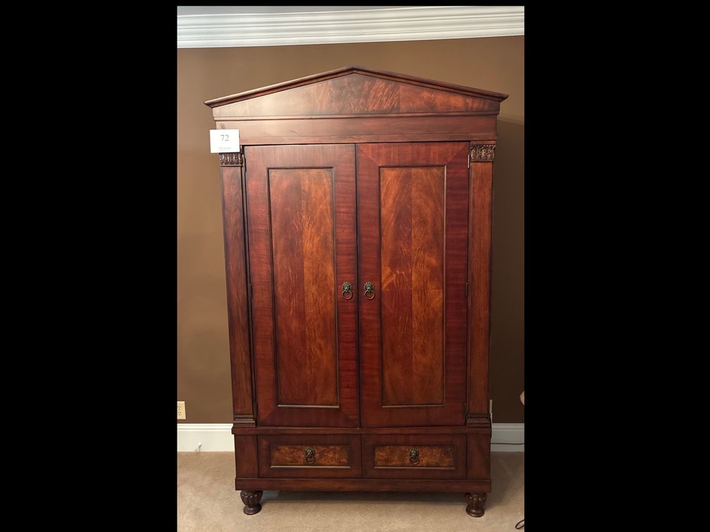 Mahogany Armoire 54x21x90