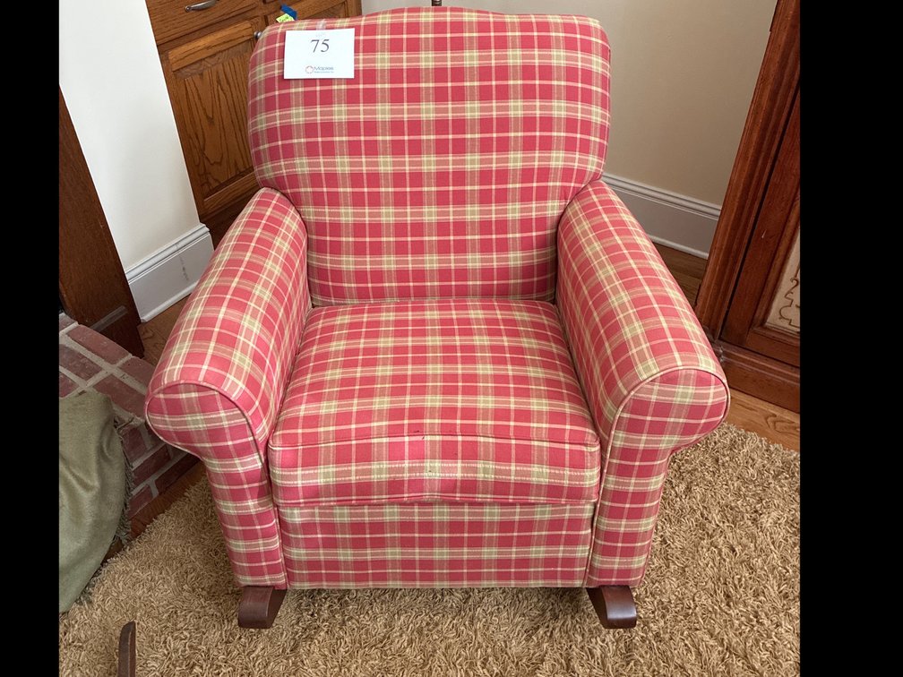 Plaid Rocking Chair