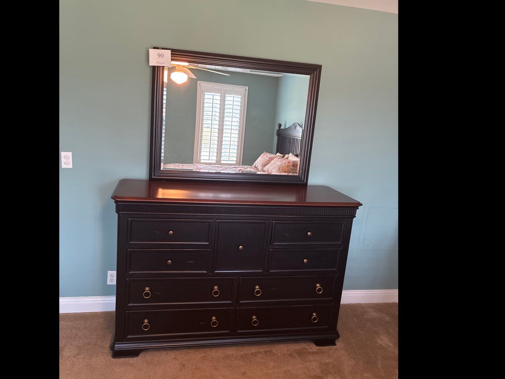 Dresser with Mirror From Ashley Furniture 64x19x43
