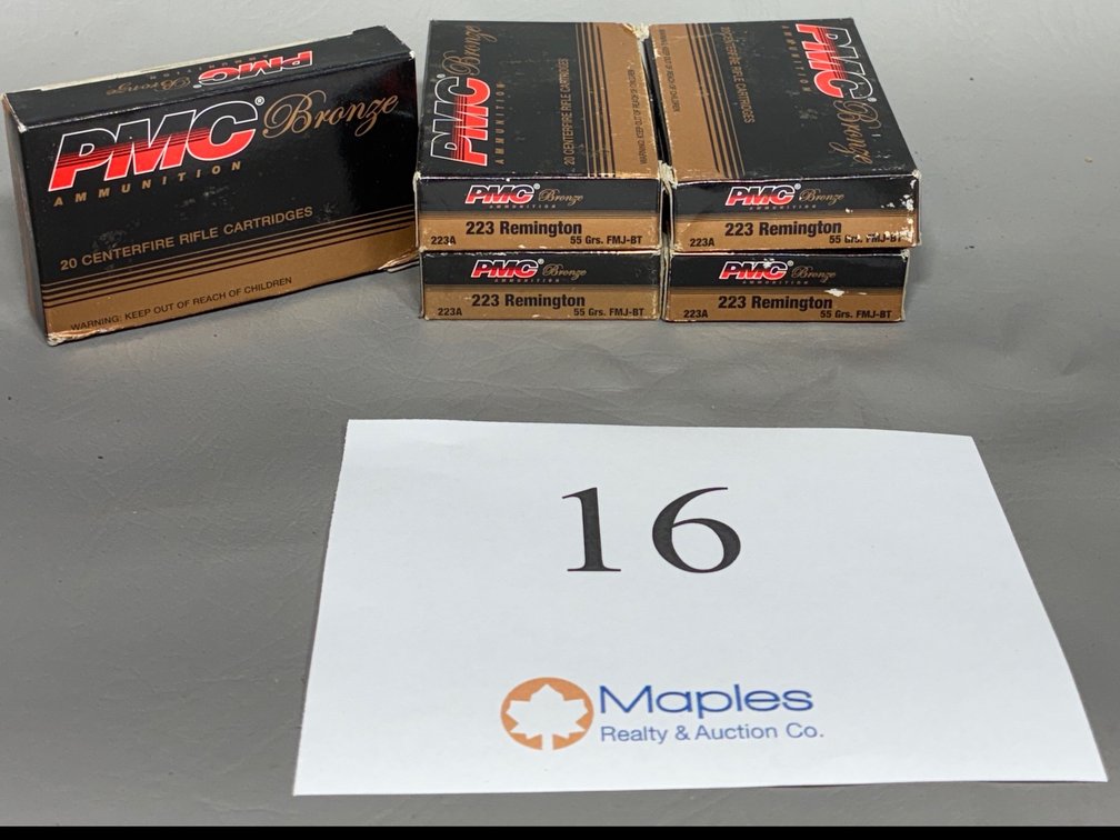 100x Rounds .223 Remington 55 Grain FMJ