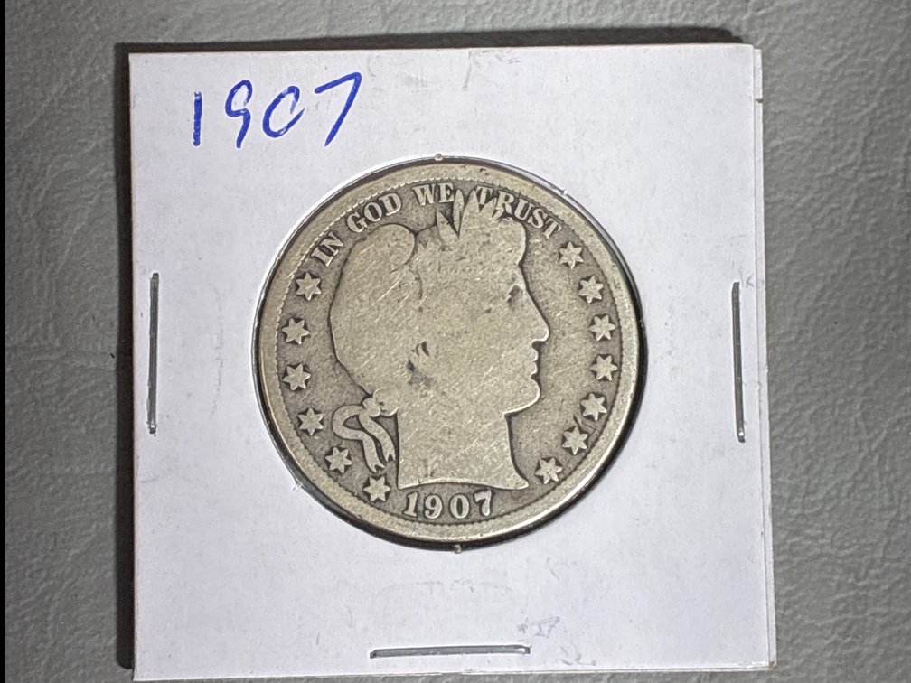 1907 Silver Half Dollar