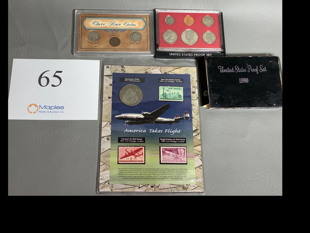 1971-1978 Eisenhower Dollar, Buffalo Nickel, Indian Cent, Liberty Nickel, U.S. Proof Set