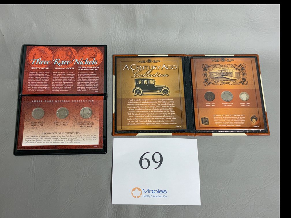Three Rare Nickels Set, A Century Ago Set