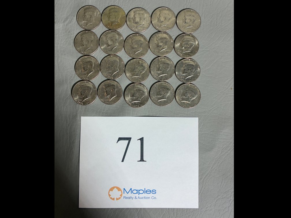 1776 Bicentennial Half Dollars 20x