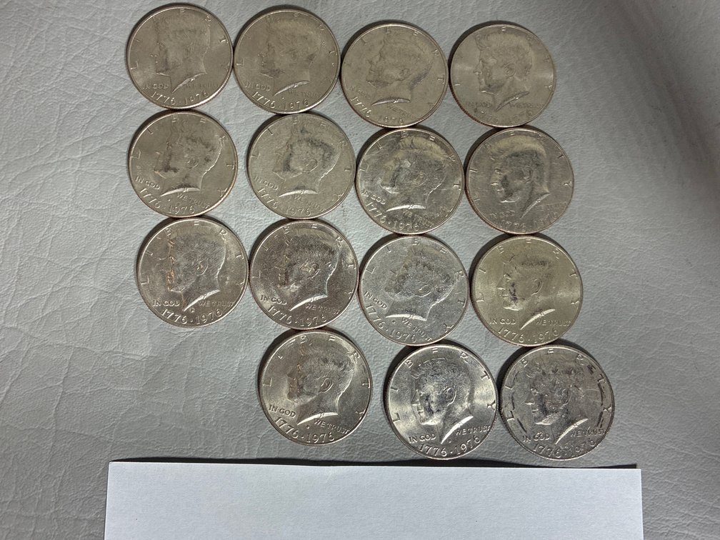 1776 Bicentennial Half Dollars 15x