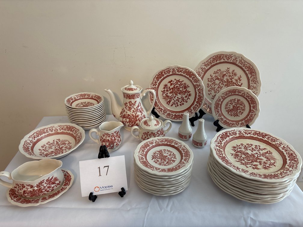ORIENTAL BOWER IRON STONE DISH SET
