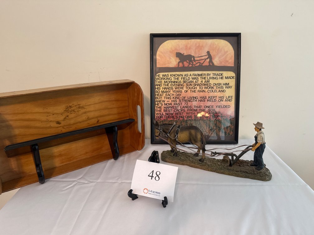 FARMER STATUE AND PICTURE