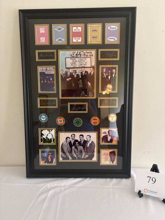 FRAMED VAGAS RAT PAK AND OCEANS 11 MEMORABILIA