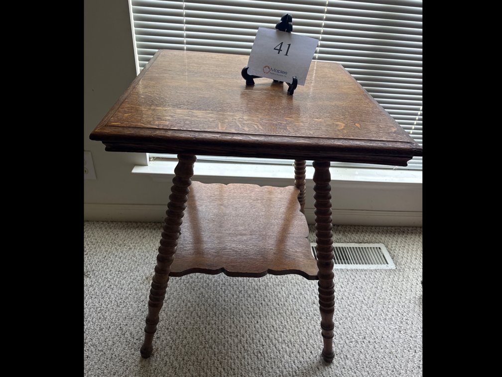 WOODEN SIDE TABLE