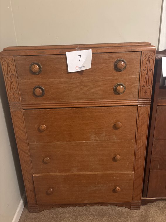 Antique Wooden Dresser 34x18x48