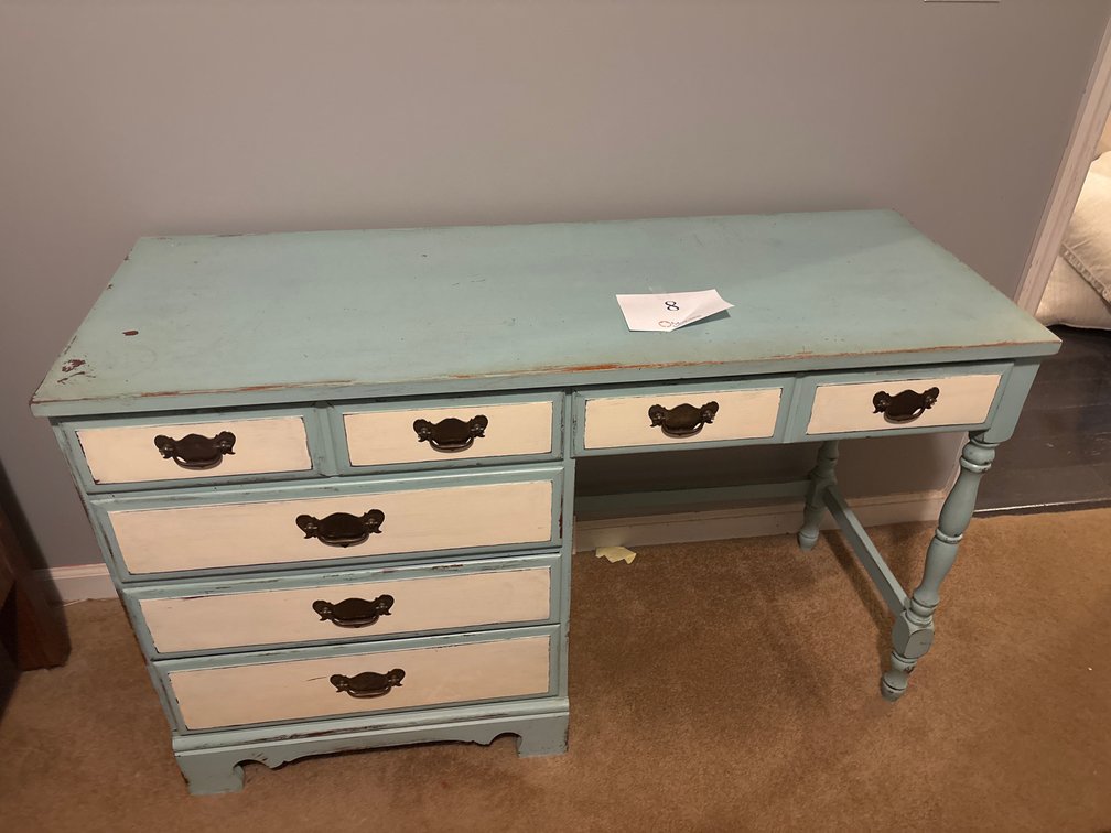 Antique Wooden Desk 48x18x30