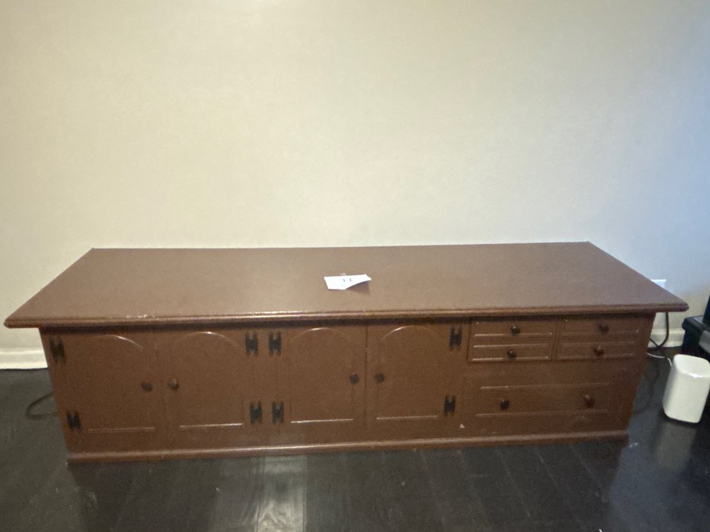 Wooden Entertainment Center 77x23x22