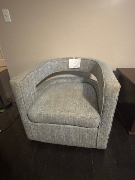 Modern Blue Swivel Chair76x24x21