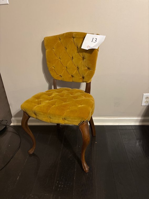 Antique Velvet Chair
