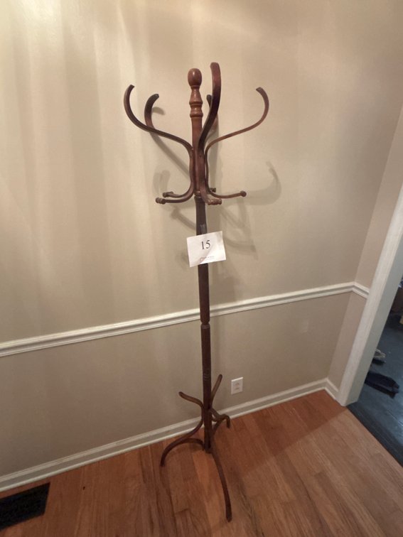 Antique Wooden Coat Rack