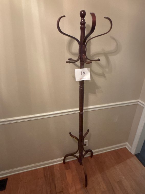 Antique Wooden Coat Rack