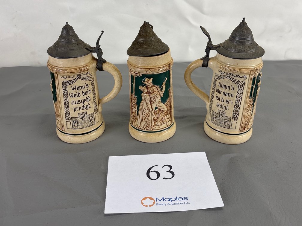 Antique German Beer Steins