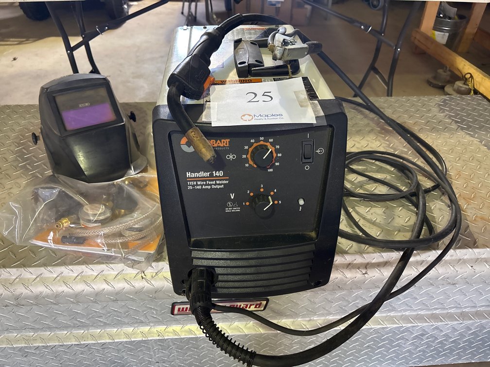 HOBART MIG WELDER WITH HELMET