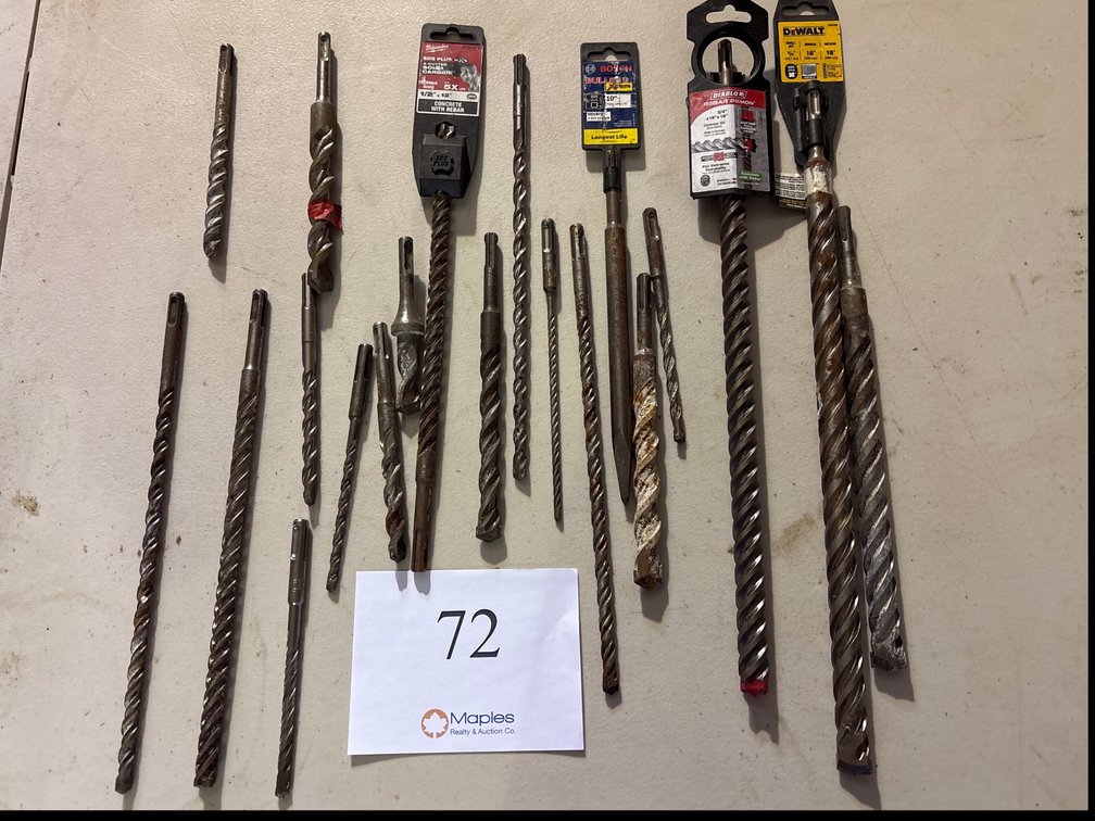 VARIOUS SDS  CONCRETE DRILL BITS