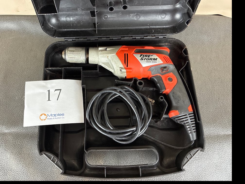Black & Decker Fire Storm Corded Drill