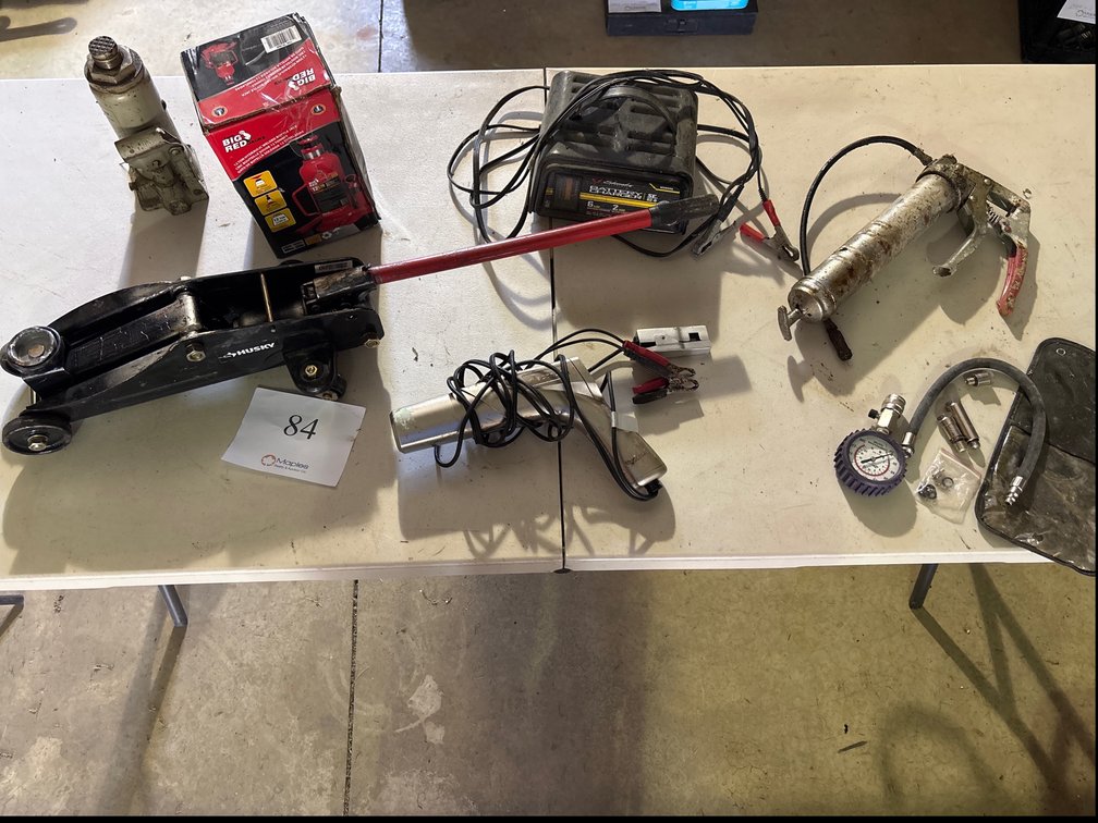 ACTRON TIMING LIGHT, JACKS, BATTERY CHARGER, PRESSURE GAUGE,