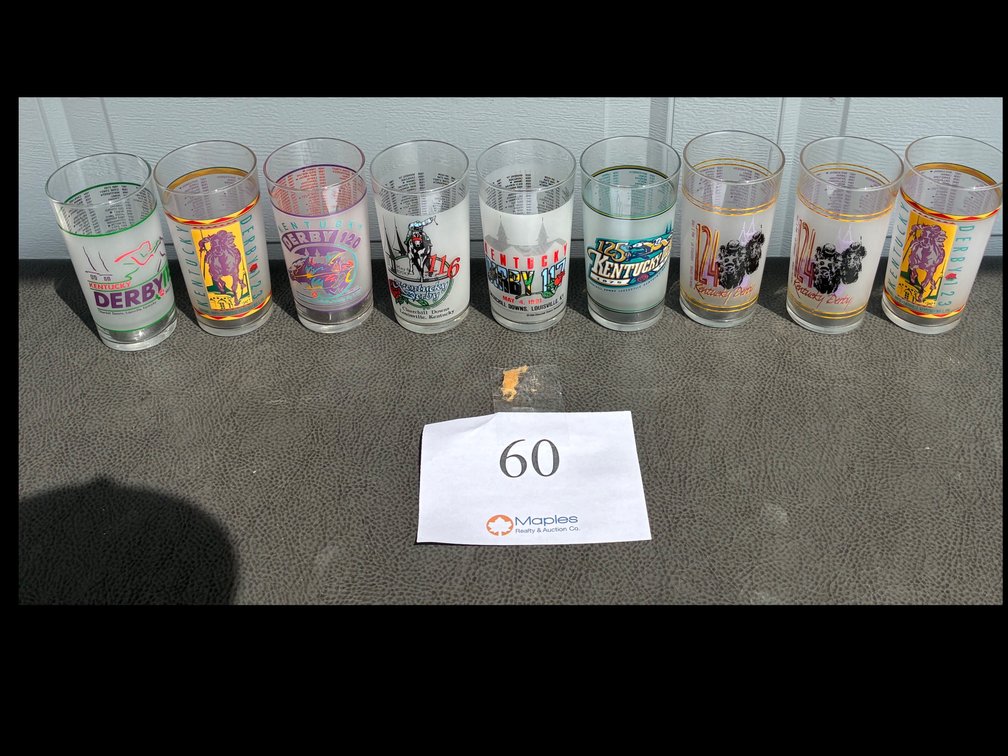 1990’s Kentucky Derby Glasses
