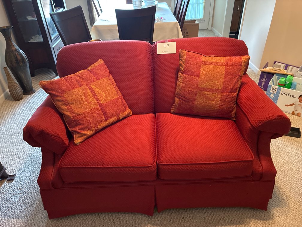 5Ft Red Couch