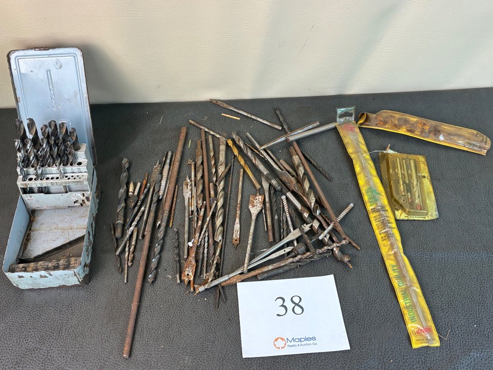 Large Lot Of Drill Bits
