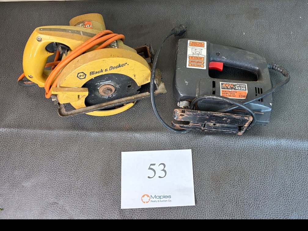 Skil Jig Saw, Black and Decker Circular Saw