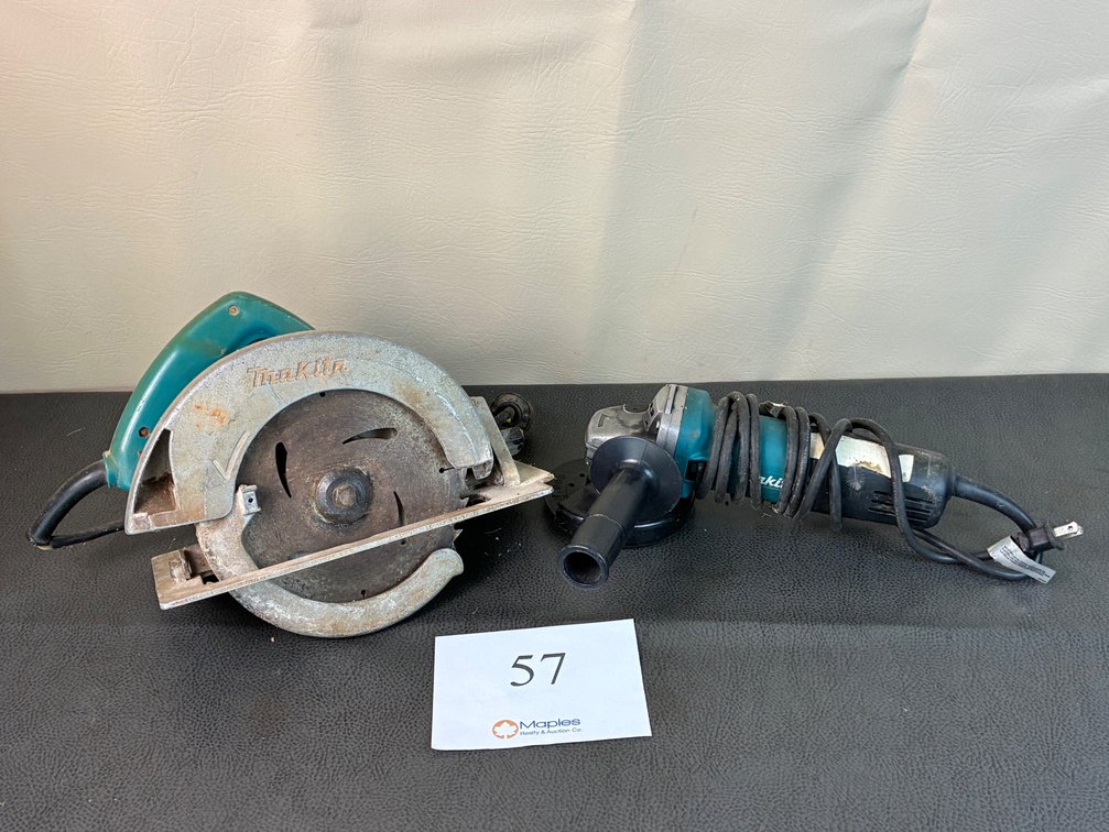 Makita Circular Saw, And Grinder Corded