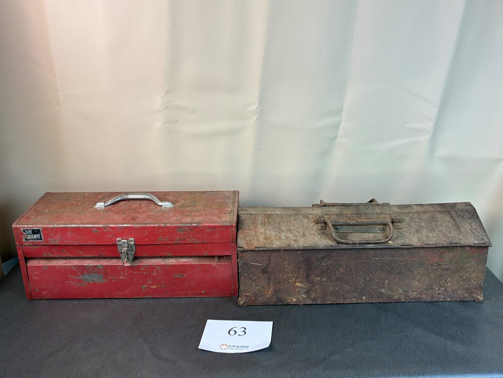(2) Metal Toolboxes with Contents