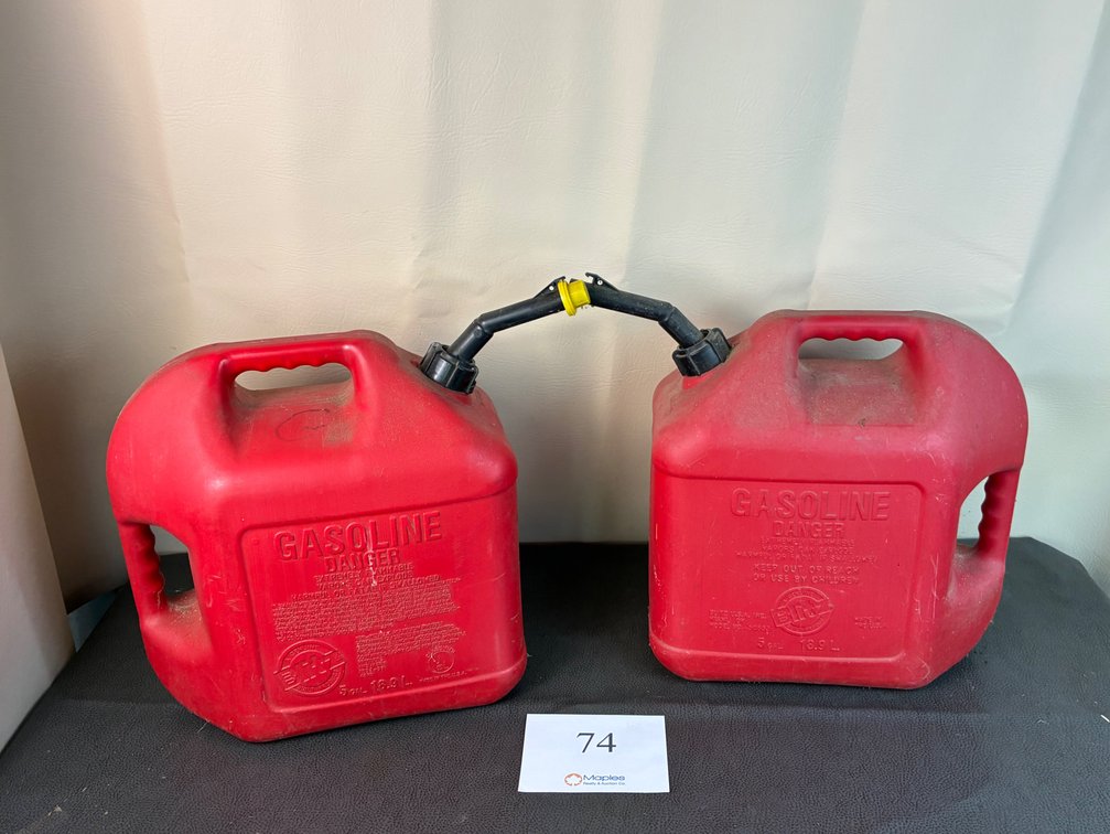 (2) 5 Gallon Gas Tanks