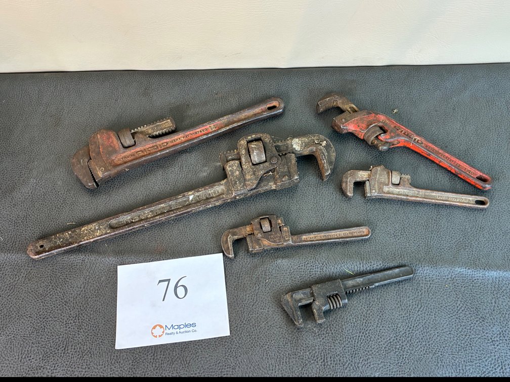 Ridgid And Various Pipe Wrenches