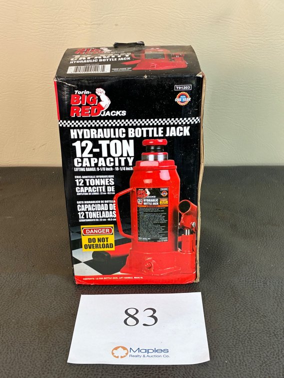 Big Red 12Ton Bottle Jack