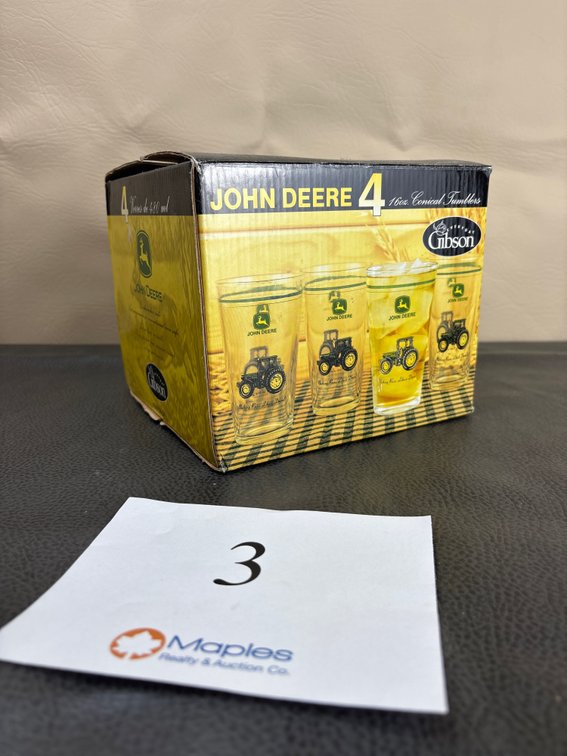 Gibson John Deere Glass Tumblers