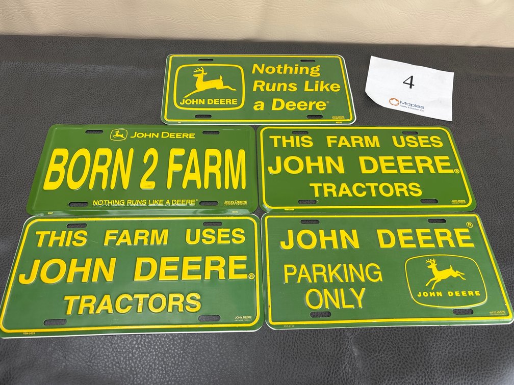 John Deere License Plates