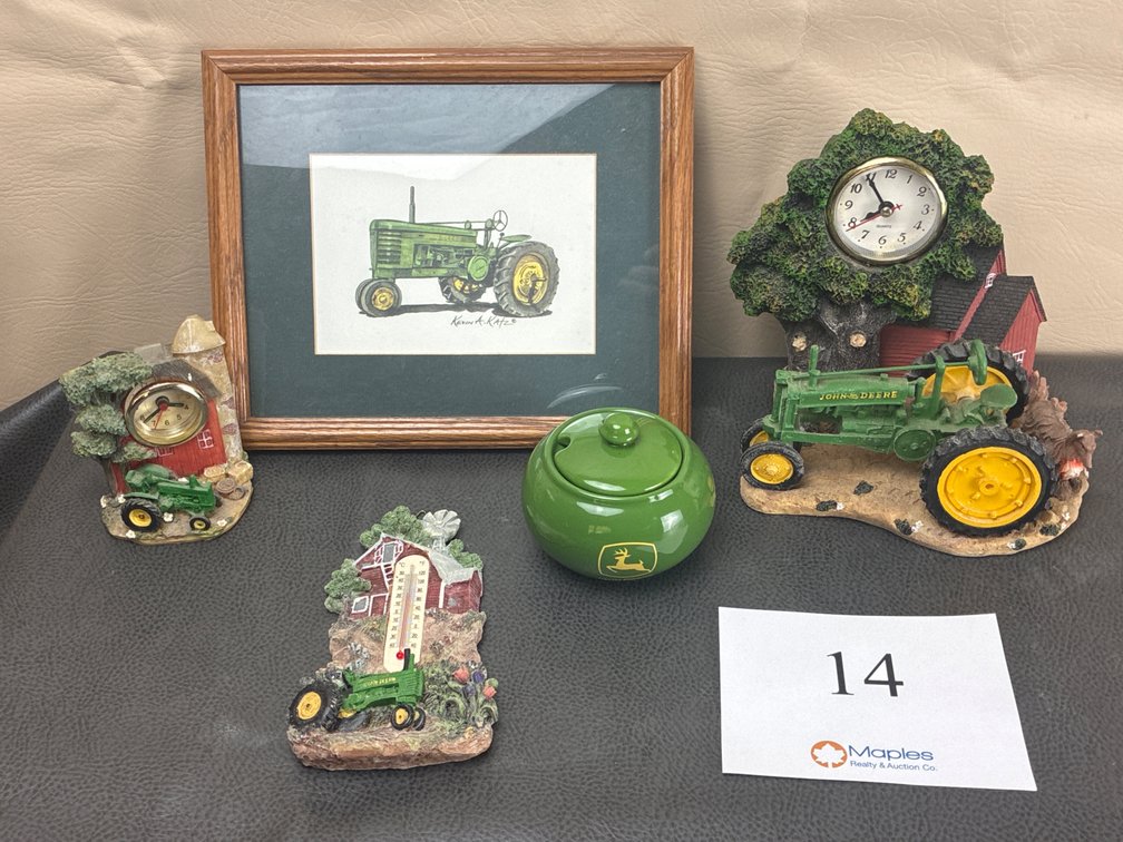John Deere Clocks, Thermostat, and Decor