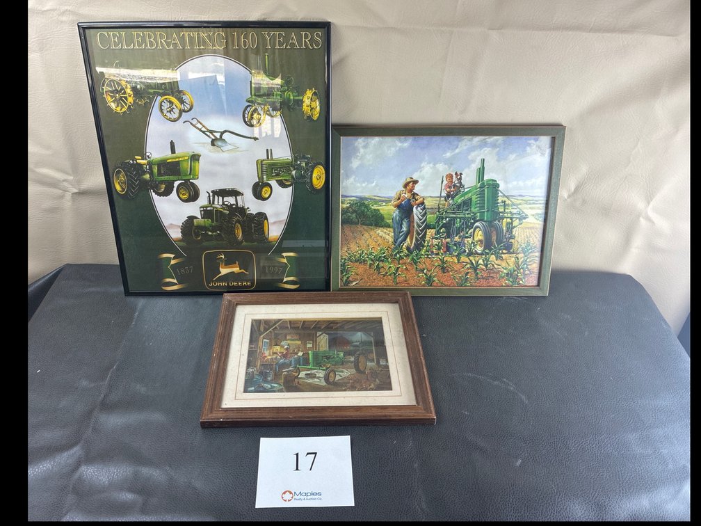 Framed John Deere Artwork